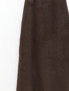 SWAYING 25 Fall/Winter Collection: Fringe-trimmed Yak Wool Maxi Skirt SW-SW25AW3B15C2S2-ZONG (Brown)